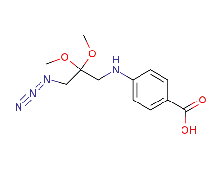 N-(1-Azido-2,2-dimethoxypropyl)-p-aminobenzoic acid