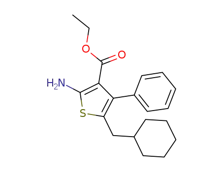 2-amino-5-(cyclohexylmethyl)-4-phenylthiophene-3-carboxylic acid ethyl ester