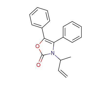 Molecular Structure of 82238-49-1 (2(3H)-Oxazolone, 3-(1-methyl-2-propenyl)-4,5-diphenyl-)