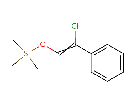 Molecular Structure of 91873-52-8 (Silane, [(2-chloro-2-phenylethenyl)oxy]trimethyl-)