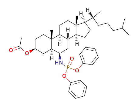 Diphenyl N-(3β-acetoxy-5α-cholestan-6β-yl)phosphoramidate