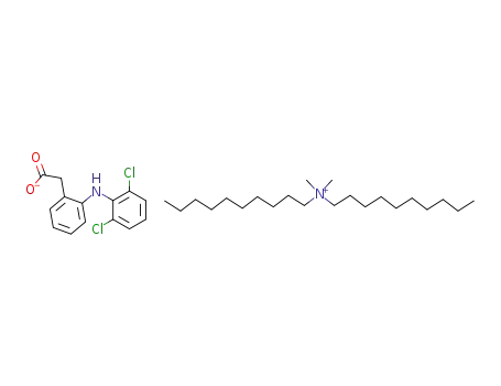 Molecular Structure of 934544-42-0 (diclofenac didecyldimethylammonium salt)