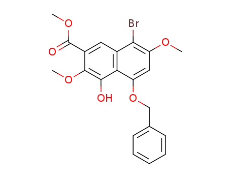 5-Benzyloxy-8-bromo-4-hydroxy-3,7-dimethoxy-naphthalene-2-carboxylic acid methyl ester