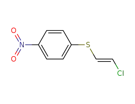 Molecular Structure of 57991-97-6 (Benzene, 1-[(2-chloroethenyl)thio]-4-nitro-, (E)-)