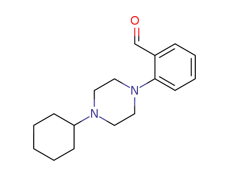 Benzaldehyde, 2-(4-cyclohexyl-1-piperazinyl)-