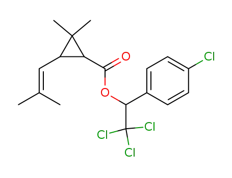 chrysanthemumic acid-[2,2,2-trichloro-1-(4-chloro-phenyl)-ethyl ester]
