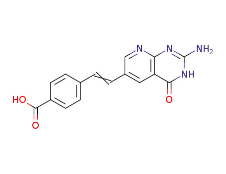 4-<2-(2-amino-1,4-dihydro-4-oxopyrido<2,3-d>pyrimidin-6-yl)ethenyl>benzoic acid