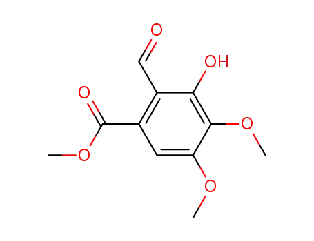 Benzoic acid, 2-formyl-3-hydroxy-4,5-dimethoxy-, methyl ester