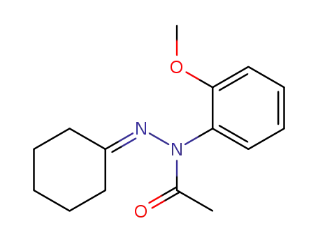Acetic acid N'-cyclohexylidene-N-(2-methoxy-phenyl)-hydrazide