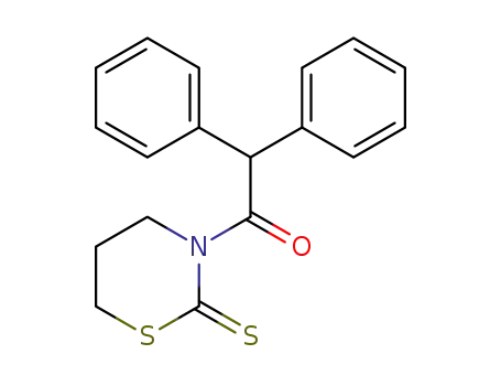 2H-1,3-Thiazine-2-thione, 3-(diphenylacetyl)tetrahydro-