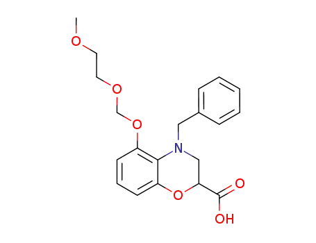 4-Benzyl-5-(2-methoxy-ethoxymethoxy)-3,4-dihydro-2H-benzo[1,4]oxazine-2-carboxylic acid