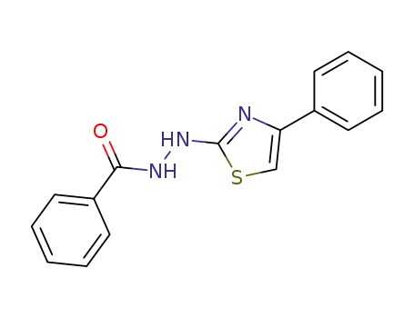 Molecular Structure of 81556-13-0 (N'-(4-PHENYL-1,3-THIAZOL-2-YL)BENZENECARBOHYDRAZIDE)
