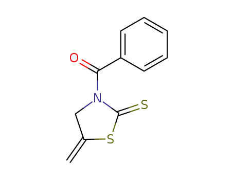 Molecular Structure of 95927-05-2 (2-Thiazolidinethione, 3-benzoyl-5-methylene-)