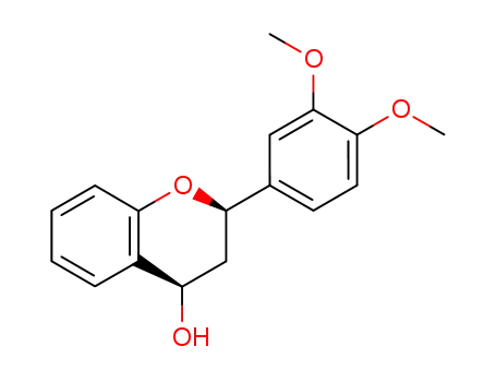 Molecular Structure of 62082-73-9 (2H-1-Benzopyran-4-ol, 2-(3,4-dimethoxyphenyl)-3,4-dihydro-, trans-)