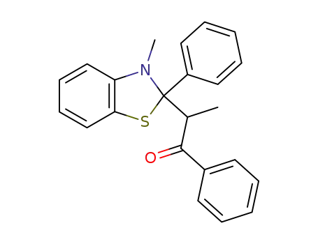 2-(3-Methyl-2-phenyl-2,3-dihydro-benzothiazol-2-yl)-1-phenyl-propan-1-one