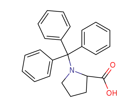 Molecular Structure of 1911-74-6 (Trityl-L-Proline)