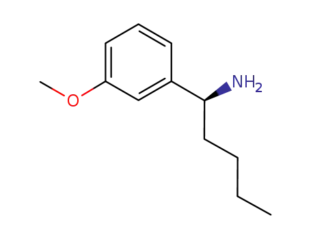 Molecular Structure of 1010385-24-6 ((1S)-1-(3-METHOXYPHENYL)PENTYLAMINE)