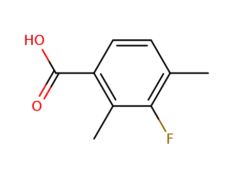 Molecular Structure of 26583-81-3 (2,4-DIMETHYL-3-FLUOROBENZOIC ACID)