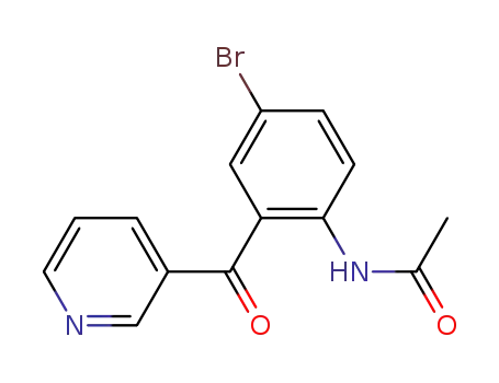 Molecular Structure of 439868-51-6 (N-[4-bromo-2-(3-pyridinylcarbonyl)phenyl]-acetamide)