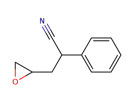 Molecular Structure of 60788-53-6 (α-Phenyloxiranepropanenitrile)