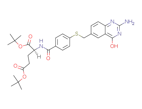 L-Glutamic acid,
N-[4-[[(2-amino-1,4-dihydro-4-oxo-6-quinazolinyl)methyl]thio]benzoyl]-,
bis(1,1-dimethylethyl) ester