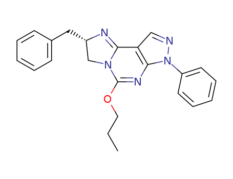 2,7-DIHYDRO-7-PHENYL-2-BENZYL-5-PROPOXY-3H-IMIDAZO[1,2-C]PYRAZOLO(4,3-E)PYRIMIDINE