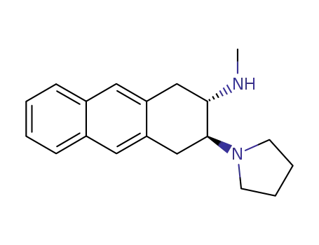 trans-2-pyrrolidinyl-3-(methylamino)-1,2,3,4-tetrahydroanthracene