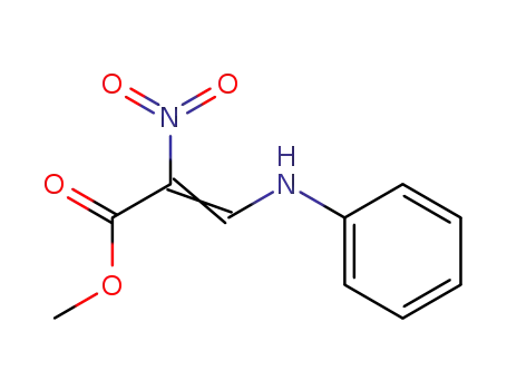 Molecular Structure of 26533-49-3 (2-Propenoic acid, 2-nitro-3-(phenylamino)-, methyl ester)