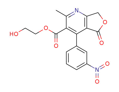 2-Hydroxyethyl 2-methyl-4-(3-nitrophenyl)-5-oxo-5,7-dihydrofuro(3,4-b)pyridine-3-carboxylate