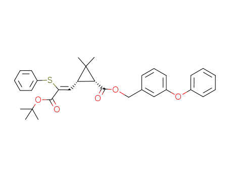 <1R,1α,3α(Z)>-(3-Phenoxyphenyl)methyl 2,2-Dimethyl-3-<3-tert-butoxy-2-(phenylsulfenyl)-3-oxo-1-propenyl>cyclopropanecarboxylate