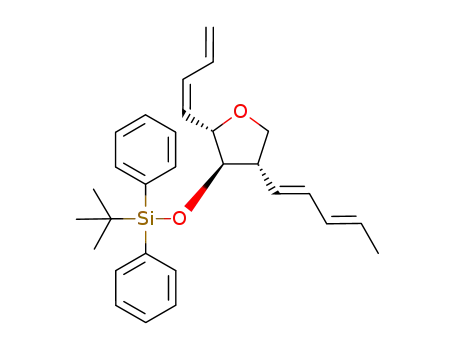 (1'Z,1''E,3''E,2S,3R,4S)-2-(buta-1',3'-dienyl)-3-(tert-butyldiphenylsilanyloxy)-4-(penta-1'',3''-dienyl)tetrahydrofuran
