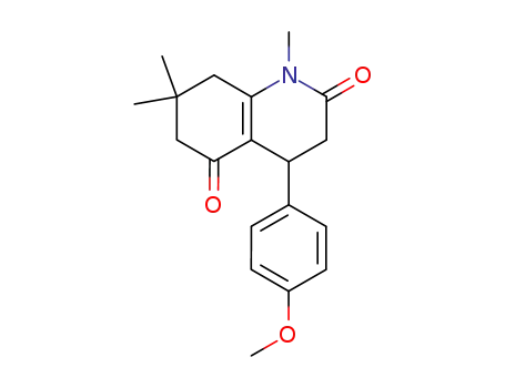 2,5(1H,3H)-Quinolinedione,
4,6,7,8-tetrahydro-4-(4-methoxyphenyl)-1,7,7-trimethyl-