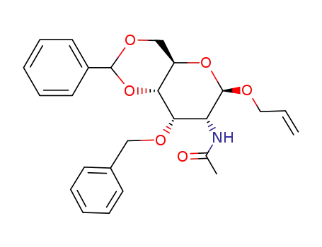 .beta.-D-Allopyranoside, 2-propenyl 2-(acetylamino)-2-deoxy-3-O-(phenylmethyl)-4,6-O-(phenylmethylene)-