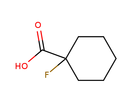 Molecular Structure of 117169-31-0 (1-FLUOROCYCLOHEXANECARBOXYLIC ACID)