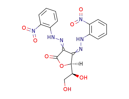 Molecular Structure of 102691-03-2 (L-threo-2,3-hexodiulosono-1,4-lactone 2,3-bis(o-nitrophenylhydrazone))
