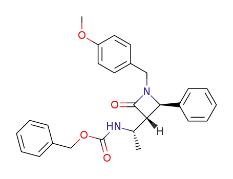 (3S,4R,1'S)-3-(1-benzyloxycarbonylaminoethyl)-1-(4-methoxybenzyl)-4-phenylazetidin-2-one