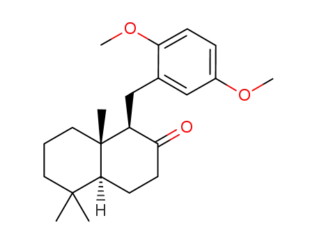 (1R,4aS,8aS)-(-)-1-(2,5-dimethoxyphenyl)methyl-2-oxo-5,5,8a-trimethyldecahydronaphthalene