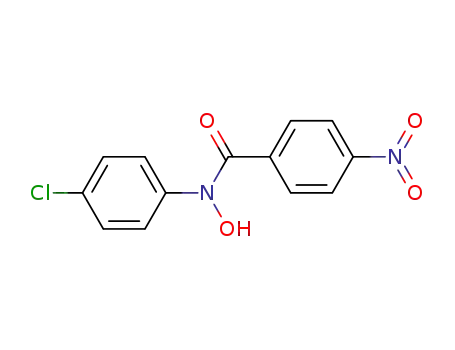 Molecular Structure of 36016-31-6 (Benzamide, N-(4-chlorophenyl)-N-hydroxy-4-nitro-)