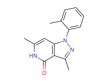 4H-Pyrazolo[4,3-c]pyridin-4-one,
1,5-dihydro-3,6-dimethyl-1-(2-methylphenyl)-