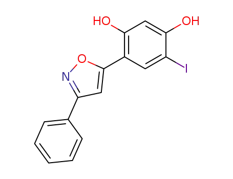 5-(2,4-dihydroxy-5-iodophenyl)-3-phenylisoxazole
