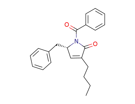 2H-Pyrrol-2-one, 1-benzoyl-3-butyl-1,5-dihydro-5-(phenylmethyl)-, (S)-