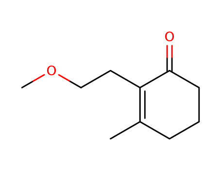 Molecular Structure of 105752-49-6 (2-Cyclohexen-1-one, 2-(2-methoxyethyl)-3-methyl-)