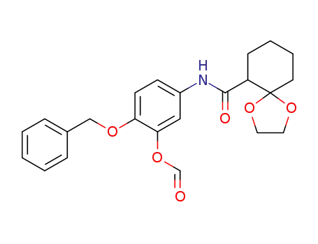 N-<4-(Benzyloxy)-3-(formyloxy)phenyl>-1,4-dioxaspiro<4.5>decane-6-carboxamide