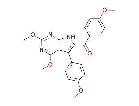 2,4-Dimethoxy-5-(4-methoxyphenyl)pyrrolo<2,3-d>pyrimidine-6-yl 4-methoxyphenyl ketone