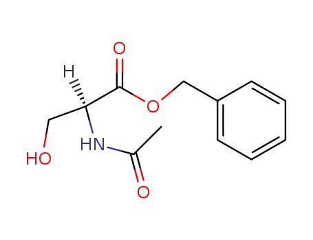 Molecular Structure of 80174-61-4 (L-Serine, N-acetyl-, phenylmethyl ester)