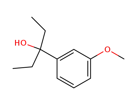 Molecular Structure of 74385-17-4 (3-(3-Methoxy-phenyl)-pentan-3-ol)