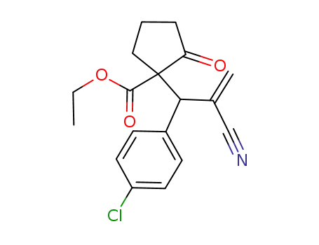 ethyl 1-[1-(4-chlorophenyl)-2-cyanoallyl]-2-oxocyclopentanecarboxylate