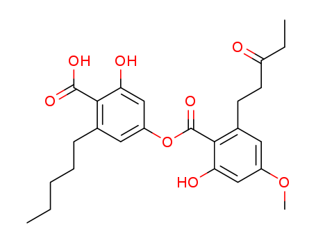 Benzoic acid,2-hydroxy-4-[[2-hydroxy-4-methoxy-6-(3-oxopentyl)benzoyl]oxy]-6-pentyl-