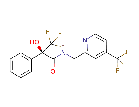 (2R)-3,3,3-trifluoro-2-hydroxy-2-phenyl-N-{[4-(trifluoromethyl)pyridin-2-yl]methyl}propanamide