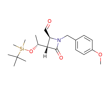 (2S,3S)-3-<(R)-1-<(tert-Butyldimethylsilyl)oxy>ethyl>-1-<(4-methoxyphenyl)methyl>-4-oxo-2-azetidinecarboxaldehyde